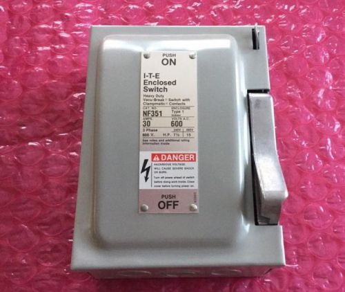 Siemens NF351 Heavy Duty Enclosed Switch 30A 600V