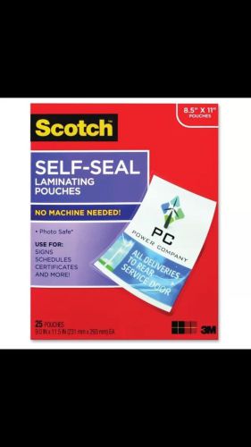 Scotch Self-sealing Laminating Pouch - Letter - 9.06&#034; Width X 11.63&#034; (ls85425g)