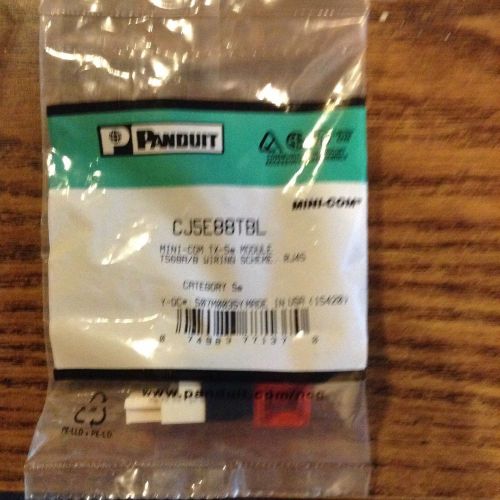 Panduit Mini-Com TX-5e Jack CJ5E88TBL cat5e connector