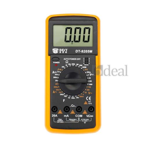 LCD Digital Multimeter Voltage AC DC Volt Meter Resistance Ohmmeter Ammeter