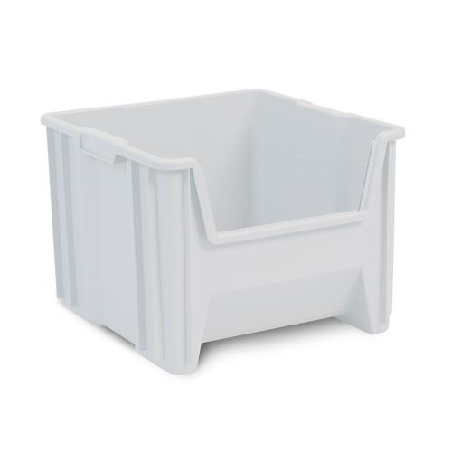 AKRO-MILS Stak-n-Store Poly Bins - 19-7/8x15-1/4x12-7/16&#034; - White