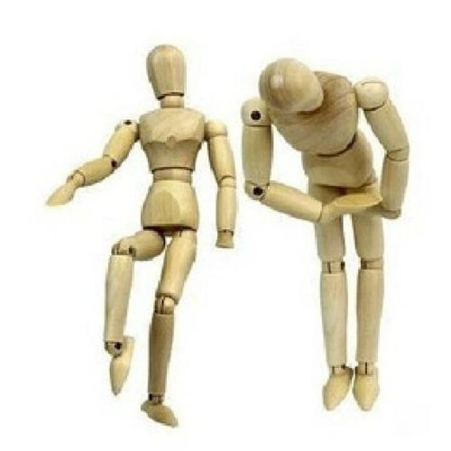 4.7&#034; wooden figure small male manikin mannequin sculpture for art class paint for sale