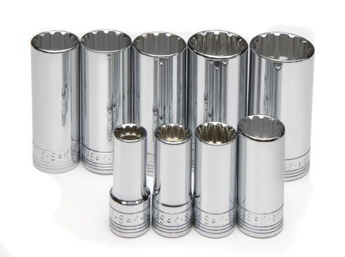 S-K Hand Tool SK4479 - 3/8&#034; Deep Spline Socket Set