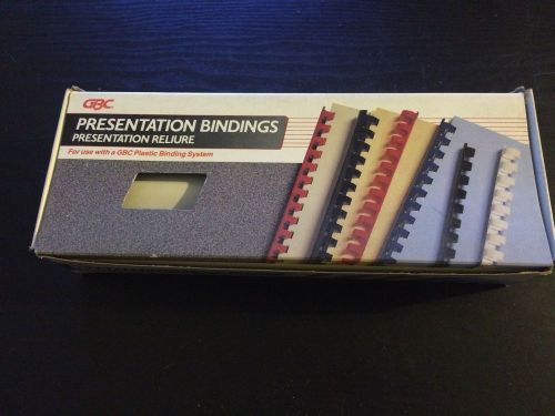 GBC IBICO 1-1/2&#034; Plastic 19 Ring Presentation Binding Combs WHITE