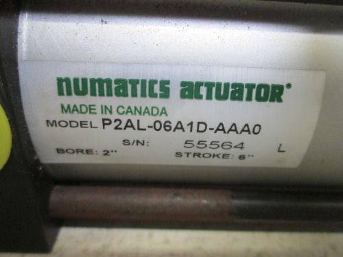 NUMATICS P2AL-06A1D-AAA0 PNEUMATIC CYLINDER *USED*