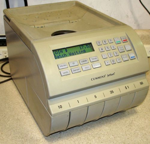 Cummins Jetsort 1606 631-9606-00 Coin Sorter Counter                       e