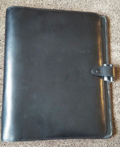 Filofax vintage leather black Deskfax organizer planner