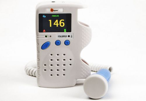 2015 new Fetal Doppler 3MHz w Color LCD Back Light &amp; Heart Beat Waveform