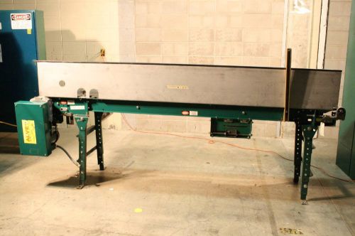 Alvey 112&#034; x 14&#034; Solid Surface Belt Conveyor w/ Reliance P56H1319H 3/4 HP Motor