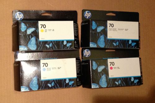 Gen. HP 70 C9453A C9454A C9449A C9390A Lot of 4 New Sealed