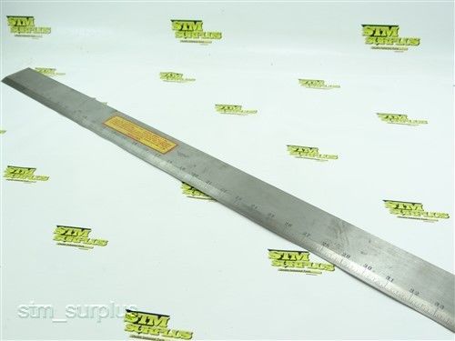 STARRETT NO. 387 36&#034; PRECISION GRADUATED &amp; BEVELED STRAIGHT EDGE