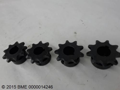 4  SPROCKETS  -   40BS9  X 5/8  - 40 CHAIN - 9 TEETH - 5/8&#034;  BORE - NEW