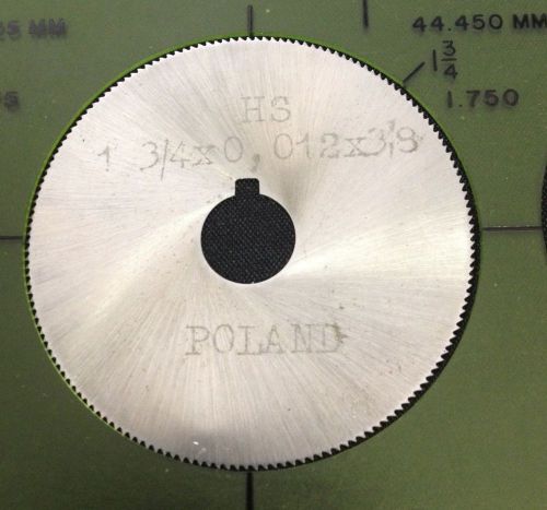 Poland Jewelry 1 3/4 x 0.012 x 1/2 190T HS Slitting Slotting Saw