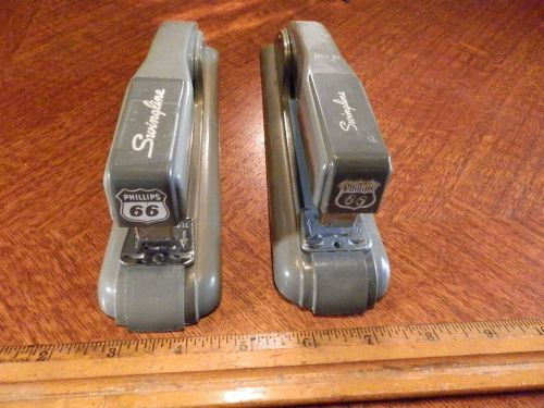 Vintage Lot 2 Art Deco Phillips 66 Swingline 27 Desktop Stapler