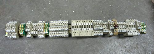 Din rail terminal strip fuse holder barrier ground lug