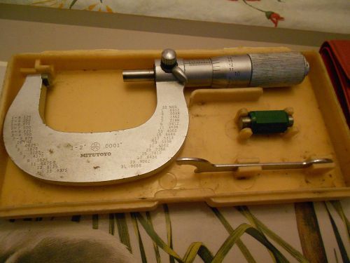 Mitutoyo 1-2 inch Micrometer w/Standard