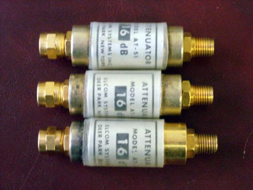 Elcom Model AT-51 16 dB SMA Attenuators (Quanitity 3)