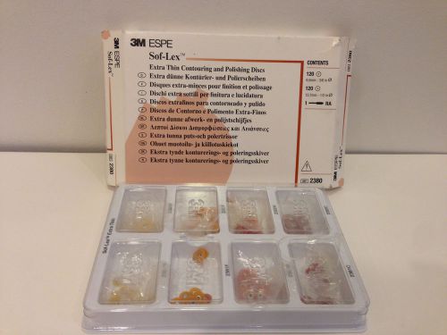 3M ESPE Sof-Lex discs dental polishing 3/8 1/2 bur instrument lab kit CHEAP!