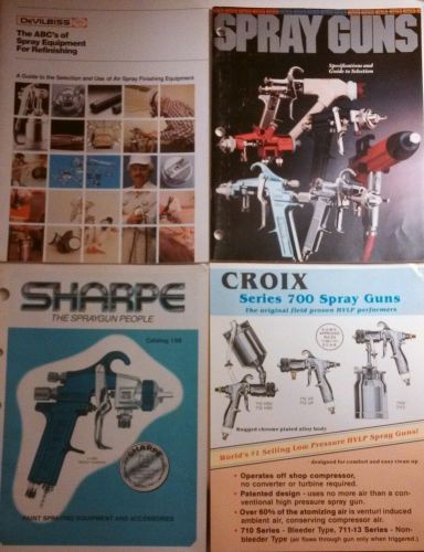 Vintage autobody spray gun and respirator literature lot sharp binks devilbiss c for sale