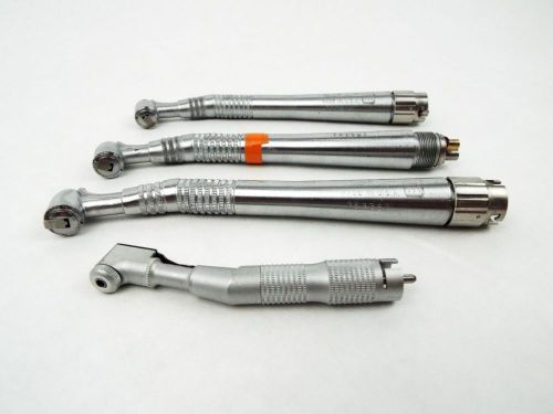 !A! 3 Midwest Quiet-Air 5-Hole Fiber-Optic Dental Handpieces w/ Head Attachment