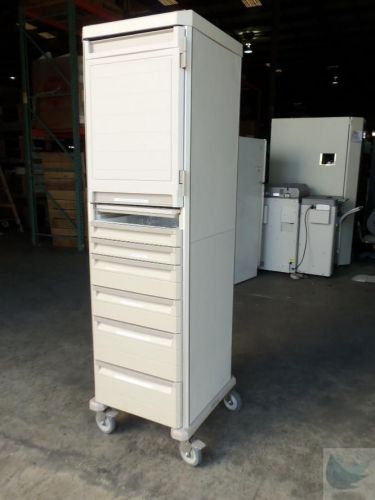 Metro starsys single tall mobile polymer cabinet w castors 25