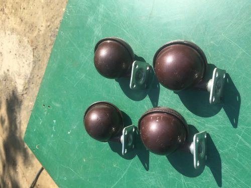 Vintage Shepherd Starlet Metal Furniture Chair Caster Wheels Lot of 4 used