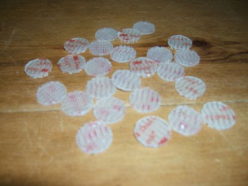 3M DUAL LOCK 3/4&#034; ROUND  CLEAR RECLOSABLE FASTENERS  #SJ3560 (24 PCS.)