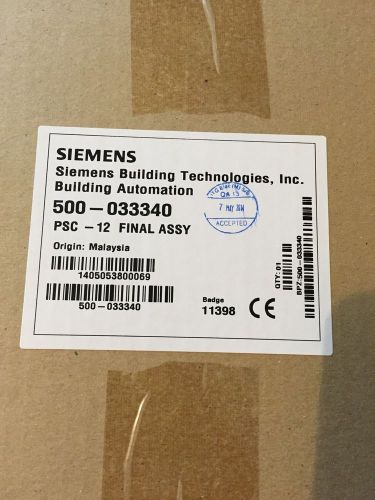 SIEMENS MODEL PSC-12 500-033340 Fully Tested For The XLS System