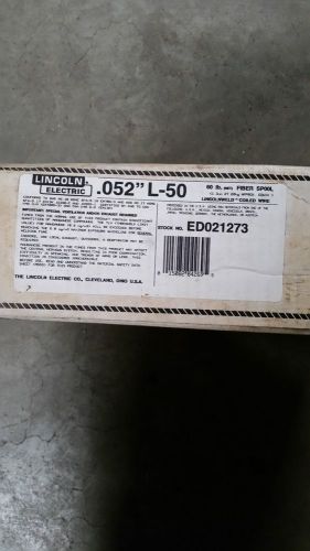 Lincoln Electric L-50 (.052) welding wire 60lb Fiber Spool