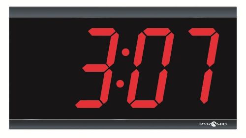 Pyramid 4-Inch 4 Digit Red LED Hard Wired Digital Clocks