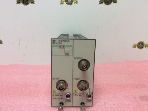 Hewlett Packard HP Agilent 54721A Amplifier 1.1GHz 4.0GSa/s plug-in from 54720D