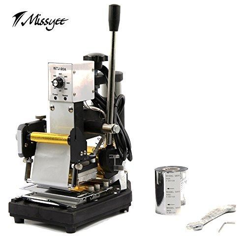 Missyee? foil pvc stamping machine tipper stamper bronzing embossing craft for sale