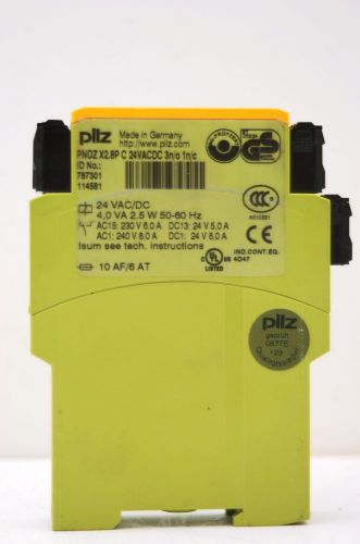 PILZ PNOZ X2.8P C 787301 24VACDC 4.0 VA 2.5 W 50-60 Hz DIN Rail Mountable