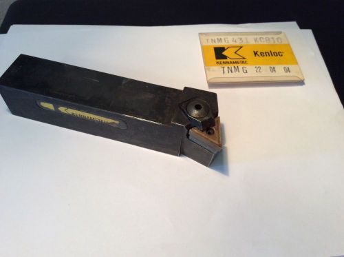 KENNAMETAL WTINLS-204 WEDGE LOCK LATHE TOOLHOLDER,  with 3 inserts