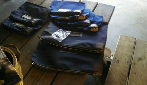 Lot of locking cash/document bags