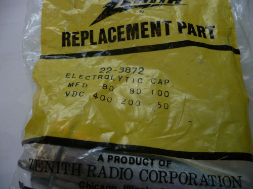 ZENITH REPLACEMENT PART Electrolytic Cap 22-3872