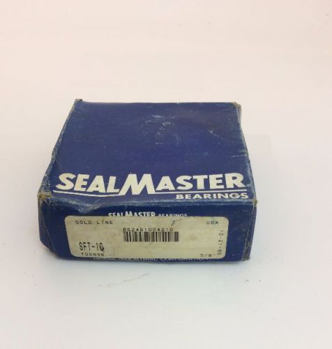 NEW SEALMASTER BEARING SFT-10, 2-BOLT FLANGE BEARING 5/8&#034; BORE - LOT OF 2