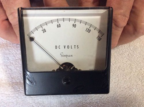 VINTAGE SIMPSON 150 VOLT PANEL METER