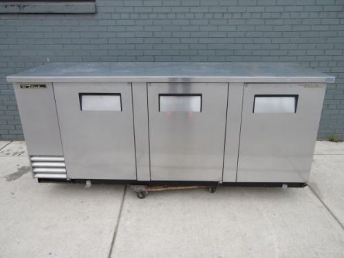 True 3 Door Pass Through Back Bar Cooler Model No: TBB-4PT-S