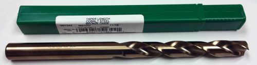 11/16&#034; COBALT TAPER LENGTH DRILL, 5-3/8&#034; LOF, 9-1/4&#034; OAL, PTD M51CO 51344