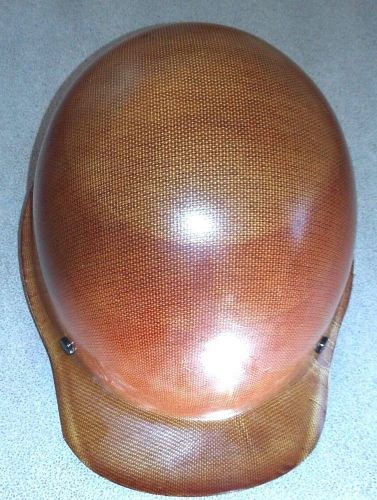 MSA Skullgard Natural Brown Protective Hard Hat Fas-Trac Adjustable Liner Medium