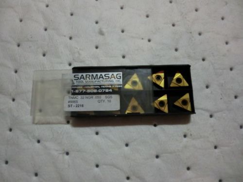 10 PCS SARMASAG TNMC 32 NGR.050 SG5 CARBIDE INSERTS GROOVE / USA