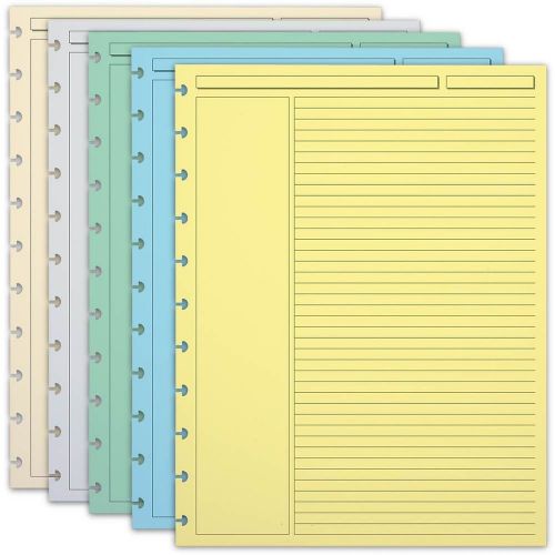 Levenger 300 Circa Multicolor 1/4-Inch Ruled Refill Sheets LTR (ADS6165 LTR)