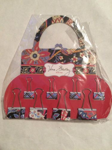 Vera Bradley VERSAILLES BINDER CLIPS Office Supplies NWT