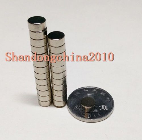 100pcs Neodymium Disc Mini 6X4mm Rare Earth N35 Strong Magnets Craft Models