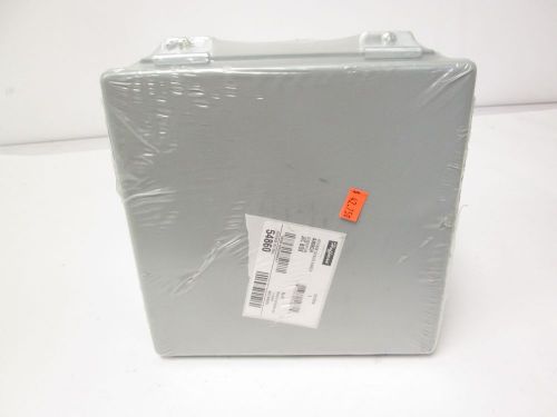 New hoffman a808ch electrical enclosure 8&#034; x 8&#034; x 4&#034; depth w/ cont. hinge gray for sale