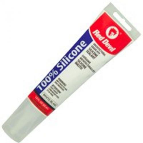 100% Silic White 2.8Oz Tube RED DEVIL INC Silicone - General Purpose 00143CA