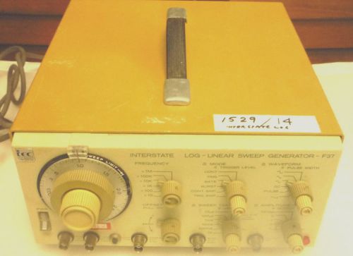 (IEC)-INTERSTATE LOG-LINEAR SWEEP GENERATOR- F37.  ( ITEM # 1529/14)