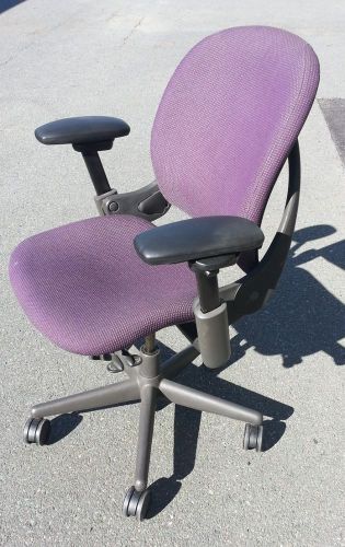 Executive  chair by steelcase leap v1 fully loaded in purple fabric ergonomic vg for sale