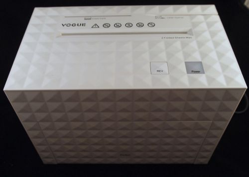 VOGUE S150 High Security Micro-Cut 1/2 Gallon Bin Top Secret Shredder Wht